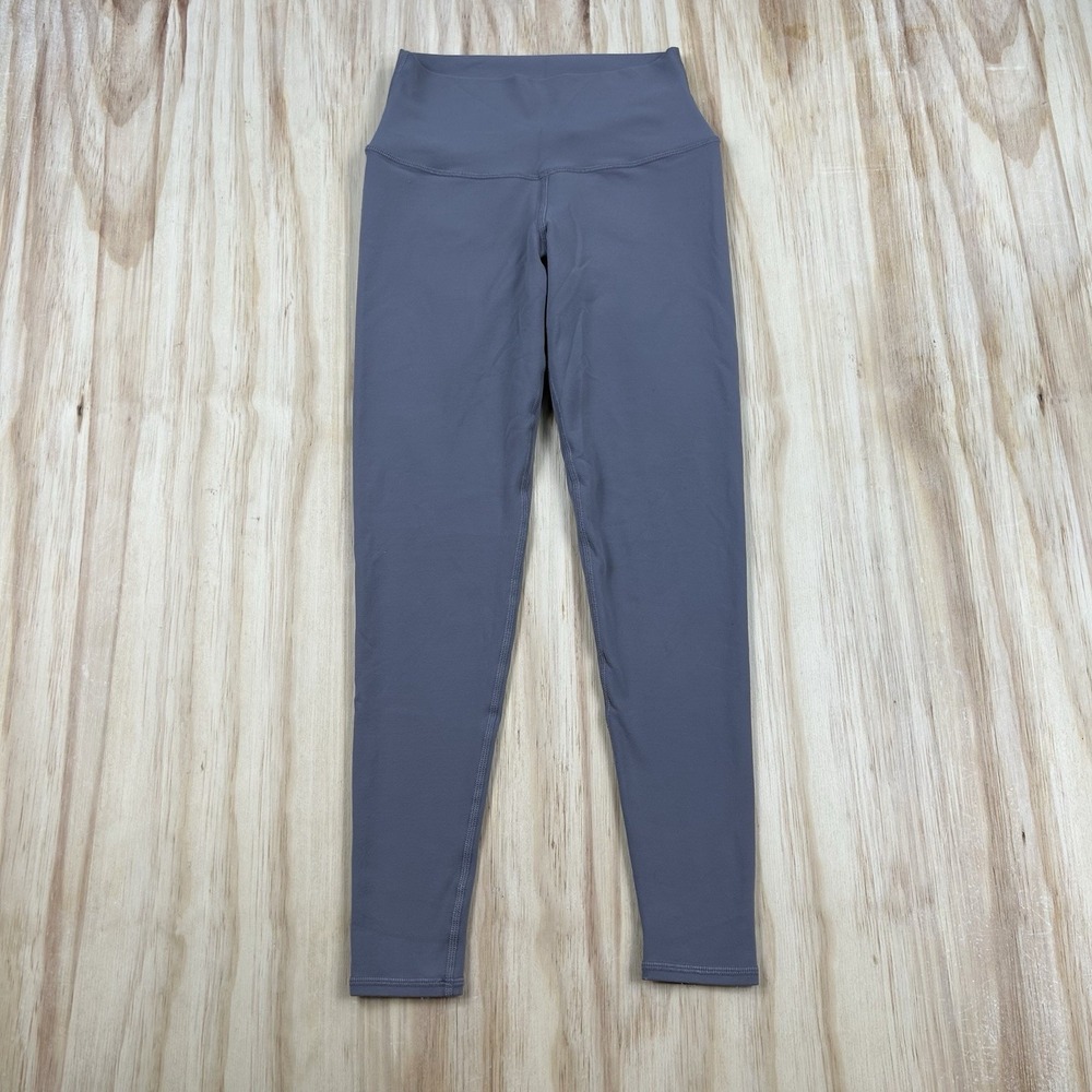 Alo Yoga Leggings Womens S High Waist 7/8 Crop Purple Athletic Stretch